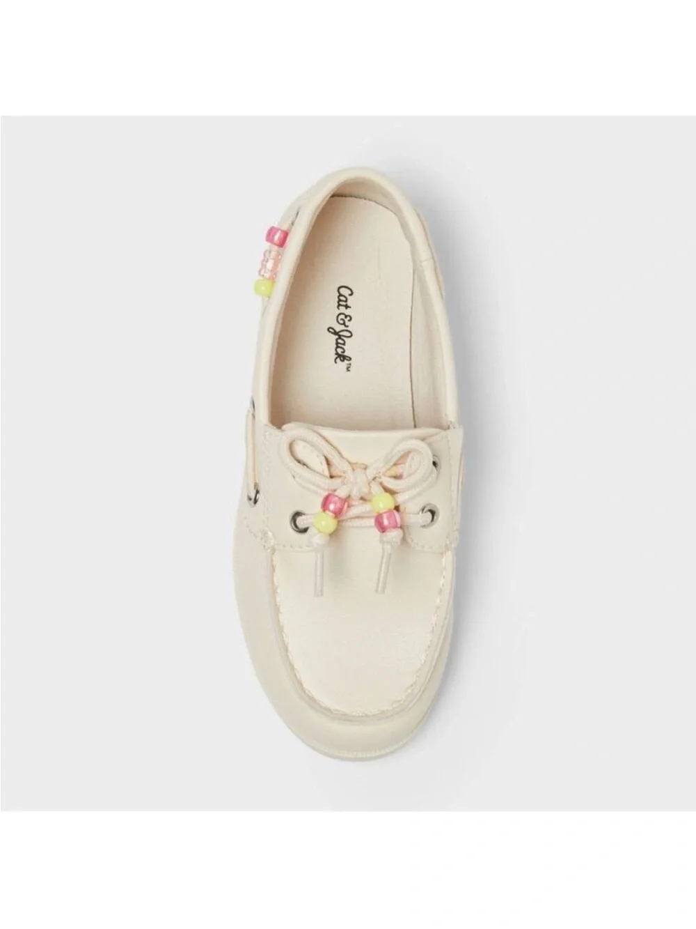Kids' Remy Boat Moccasin Slip On Shoes - Cat & Jack  Off White